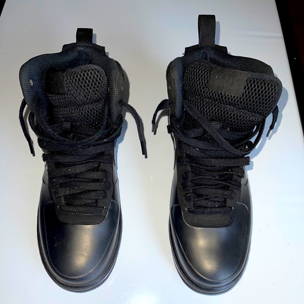 Nike Air Force 1 foamposite Black 9.5 Mens Basketball shoes Sneakers SEE PICS!